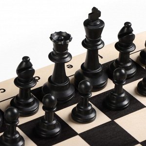 СИМА-ЛЕНД Шахматы гроссмейстерские, турнирные 43х43 см, фигуры пластик, король h-10 см, пешка h=4.5 см