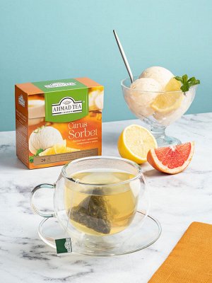 Чай зеленый Ahmad tea Citrus sorbet в пирамидках, 20 пак