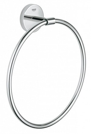 Кольцо для полотенца подвесное GROHE BAU 40460001 (металл, хром, современный, на стену, круглое, гля