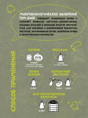 ЕМ-технология ЭМ-БИО удобрение (EM1 Восток ЭМ-1)