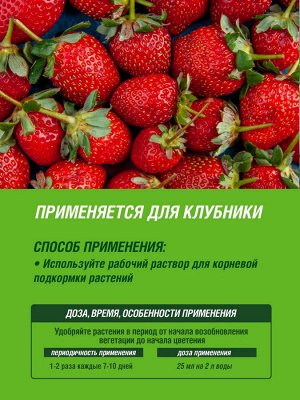 Удобрение органо-минеральное жидкое Для Клубники ФАСКО 500 мл