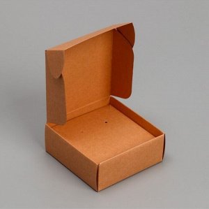 Коробка складная 7,5 х7,5 х3 см крафт