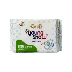 Young Show USA time прокладки ежедневные (25 шт) антибактериальные с анионовым чипом 15,5 см