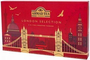 Чай AHMAD "London Selection", 8 вкусов, набор 40 пакетиков по 2 г, картонная коробка