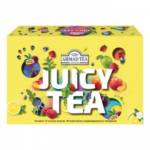 Чай ассорти Ahmad Tea Juicy Tea Джуси Ти в пакетиках 1,5-1,8 г х 60 шт