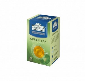 Чай зеленый Ahmad Tea Green без кофеина в пакетиках 1,5 г х 20 шт