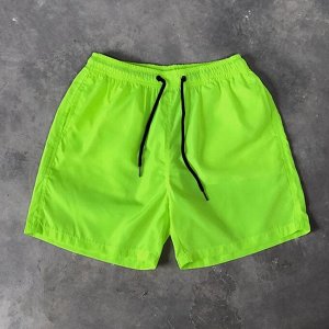 Мужские летние шорты, свободного кроя, неоново-зеленый