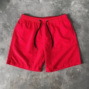 Мужские летние шорты, свободного кроя, красный