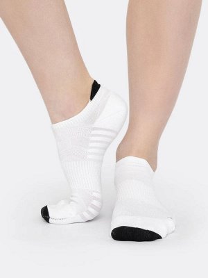 Короткие женские спортивные носки из пряжи meryl® skinlife белого цвета (1 упаковка по 5 пар)