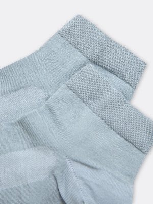 Укороченные мужские носки серые с легким охлаждающим эффектом (1 упаковка по 5 пар)