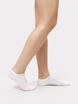 Короткие носки женские в белом цвете (1 упаковка по 5 пар)