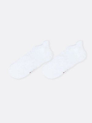 Женские короткие носки белого цвета с сеткой и антибактериальной обработкой (1 упаковка по 5 пар)