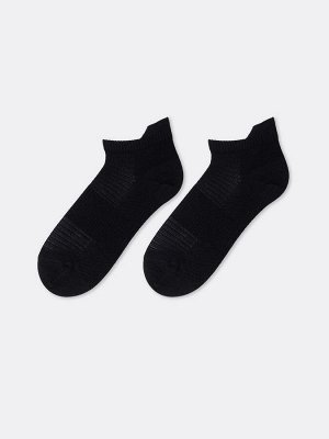 Короткие женские носки черного цвета с антибактериальной обработкой (1 упаковка по 5 пар)
