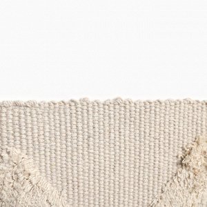 Ковер Tufting zigzag 50х80 ± 3 см, 1500 гр/м2, 70% хлопок, 30% полиэстер