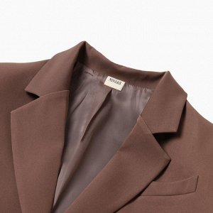 Пиджак женский MINAKU: Classic цвет коричневый