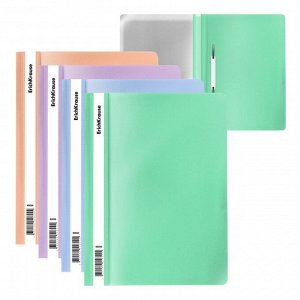 Папка-скоросшиватель ErichKrause "Matt Pastel Bloom", A4, в пакете, МИКС