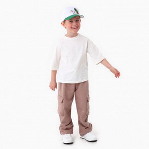 Кепка детская для мальчика Life style, дино, цвет белый, р-р 52-54, 5-7 лет