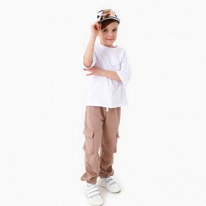 Кепка детская для мальчика «Аниме», цвет белый, р-р 52-54 5-7 лет