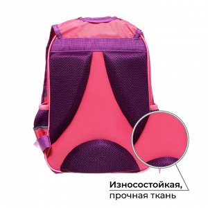 Рюкзак школьный, 37 х 26 х 13 см, эргономичная спинка, Calligrata ОРТ "Аниме подружки"