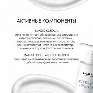 Крем для ног с мочевиной Intensiv urea 20% , 200 мл Lamar Professional