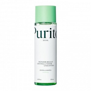 Тонер с центеллой безмасляный Purito Wonder Releaf  Centella Toner Unscented 200 мл (новый дизайн), шт