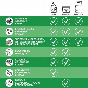 Капсулы для стирки Персил Свежесть от Вернель 4в1, для белого, 14 капсул