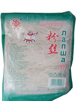 Лапша фунчоза из крахмала фасоли, картофеля, пшеницы (крахмальная лапша)