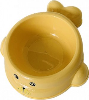 Миска для кошек и собак "Морской котик" Желтый