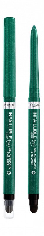 L&#039;OREAL Infaillible Grip gel automatic eye liner карандаш для глаз №008 изумрудный / emerald green