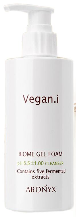 Aronyx Гель-пенка слабокислотная pH5,5 для лица Биом Веган Gel Foam Biome Vegan.i, 200 мл