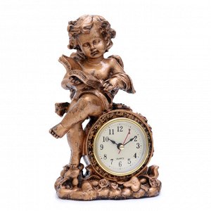 Часы настольные "Ангел с книжкой", 13 х 21 см, 1 ААА