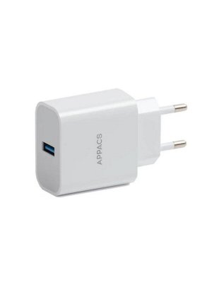 Зарядное устройство 220V APEU37/1USB/QC3.0 APPACS