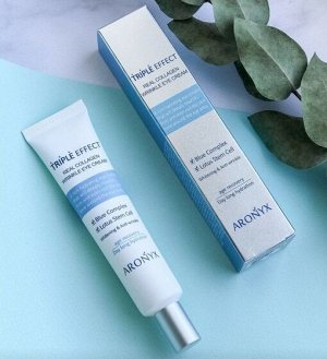 Aronyx Крем для кожи вокруг глаз против морщин с морским коллагеном Eye Cream Wrinkle Triple Effect Real Collagen, 40 мл