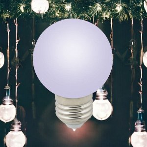Лампа декоративная светодиодная. Форма "шар", матовая. Цвет RGB. LED-G60-3W/RGB/E27/FR/С
