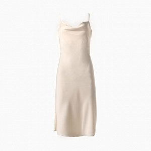 Платье женское мини MINAKU: Casual Collection цвет бежевый, р-р 48