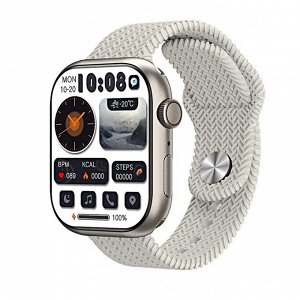 Смарт-часы Huahong HK9 Pro+ серый (45mm) AMOLED дисплей, в комплекте два ремешка!