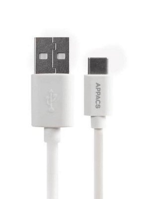 Зарядное устройство220V APPACS APEUT52a, кабель TYPE-C,2USB 2.4A