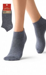 Женские укороченные носки с люрексом.