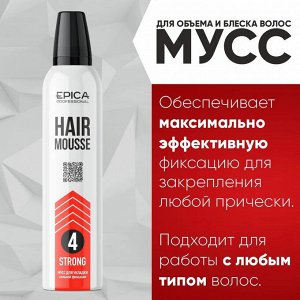 Мусс для укладки волос сильной фиксации Эпика 250 мл Epica