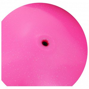 Мяч для художественной гимнастики «Металлик», d=15 см, цвет фуксия с блеском