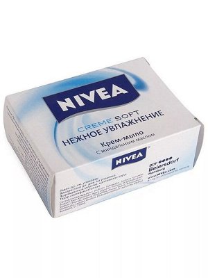 Nivea Увлажнение и забота мыло твердое кремов. 100гр. увлаж. д/в тип.кожи минд.масло карт./уп 1шт / 36шт / 80608 / 135318,250776