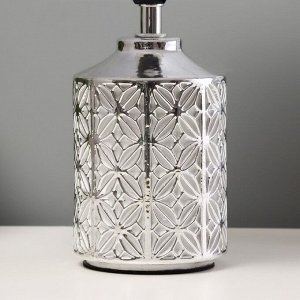 Настольная лампа "Дейзи" Е14 40Вт серебро 20х20х31 см