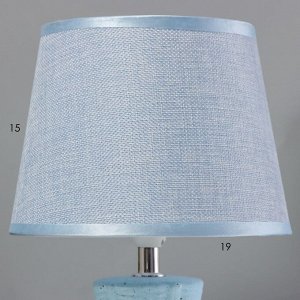Лампа настольная 16249/1BL Е14 40Вт синий/плетёнка 20х20х33,5 см RISALUX