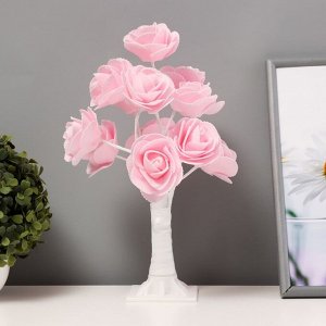 Ночник "Розовые розы" LED розовый 17x17x34 см