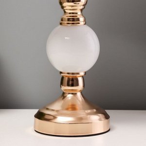 Настольная лампа "Дейла" Е27 40Вт бело-золотой 25х25х44 см