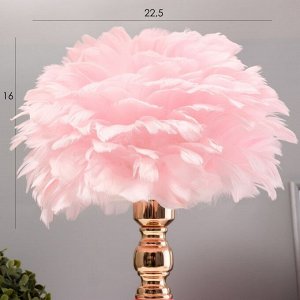 Настольная лампа "Перина" Е27 40Вт розовый 30х30х42 см