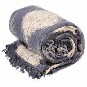 Плед евро, 200х220 см, 60% хлопок, 40% акрил, Karteks, Soft Komfort PS1680C, антрацит
