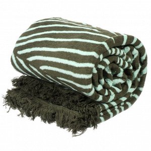 Плед евро, 200х220 см, 60% хлопок, 40% акрил, Karteks, Soft Komfort PS1677A, зеленый