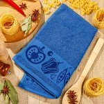 Полотенце кухонное махровое, 35х60 см, 100% хлопок