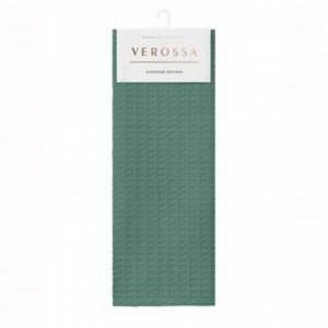 Полотенце кухонное вафельное, 40х70 см, 100% хлопок, Verossa, эвкалипт, Россия